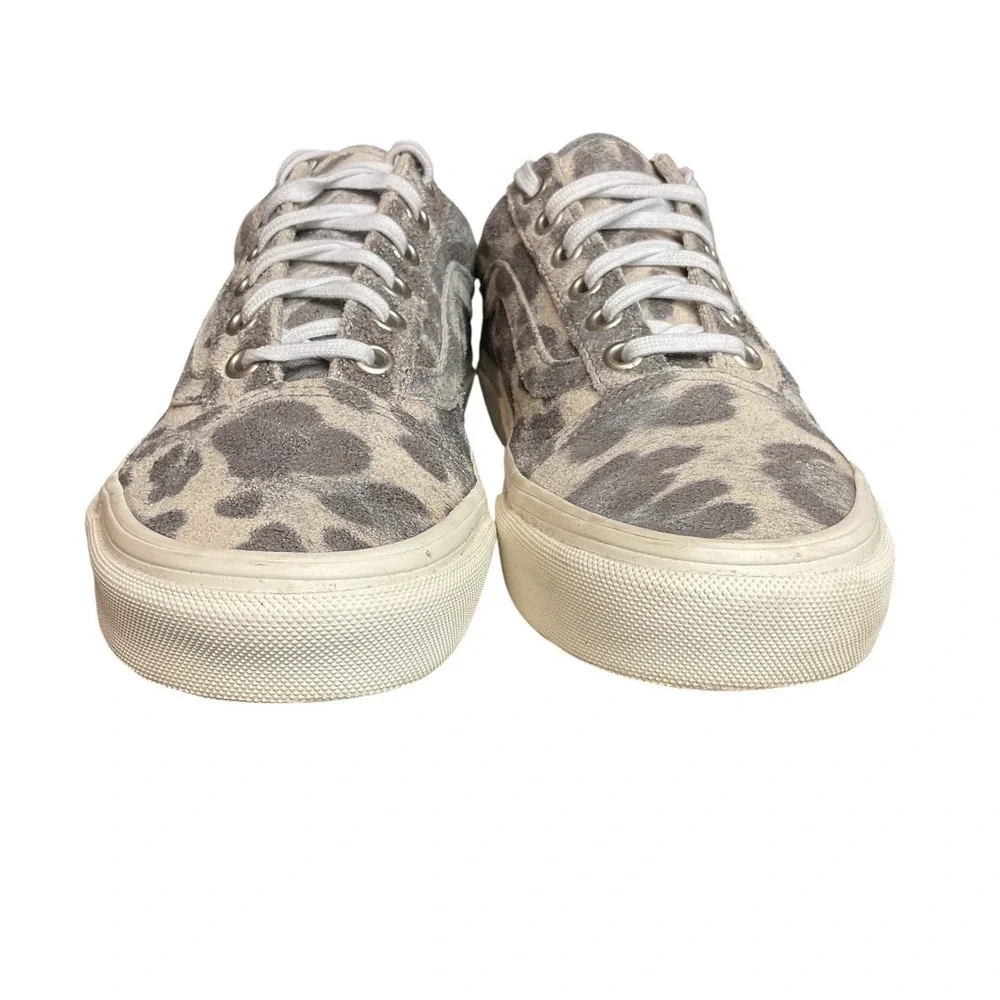Vans Old Skool Unisex Hairy Suede Leopard Print Sneaker Sz Men's 4.5 / Women's 6
